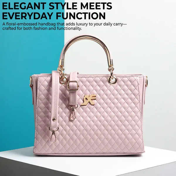 Pink_Artificial_Leather_Handbag_Casual_Formal_Festive_For_Women