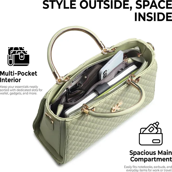 Green_Artificial_Leather_Handbag_Casual_Formal_Festive_For_Women