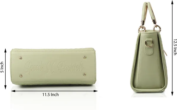 Green_Artificial_Leather_Handbag_Casual_Formal_Festive_For_Women