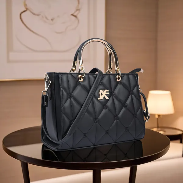 Black_Pu_Artificial_Leather_Sling_Bag_Casual_For_Women
