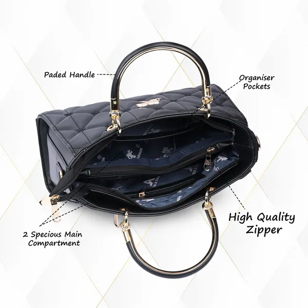 Black_Pu_Artificial_Leather_Sling_Bag_Casual_For_Women
