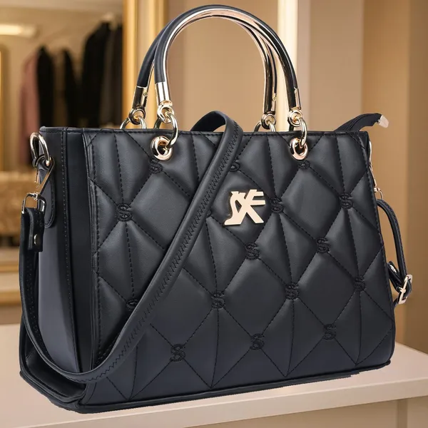 Black_Pu_Artificial_Leather_Sling_Bag_Casual_For_Women