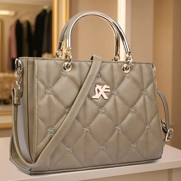 Khaki_Pu_Artificial_Leather_Sling_Bag_Casual_For_Women