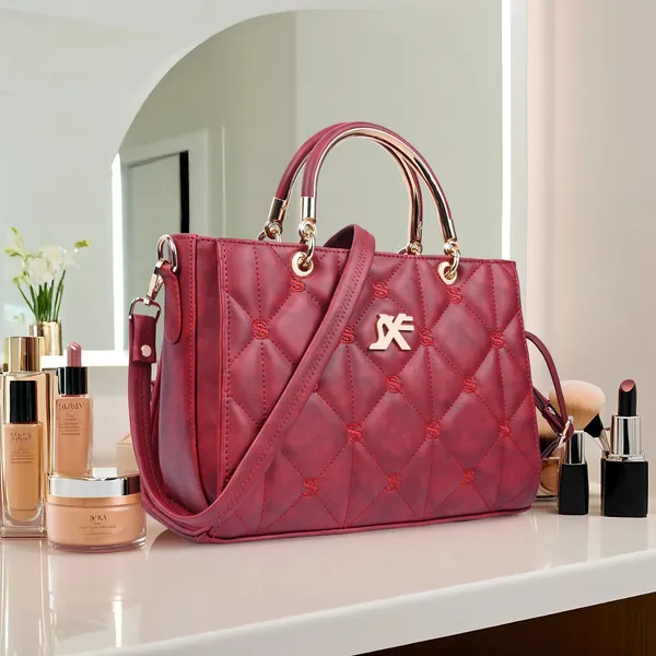 Maroon_Pu_Artificial_Leather_Sling_Bag_Casual_For_Women