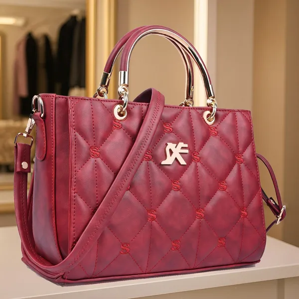 Maroon_Pu_Artificial_Leather_Sling_Bag_Casual_For_Women