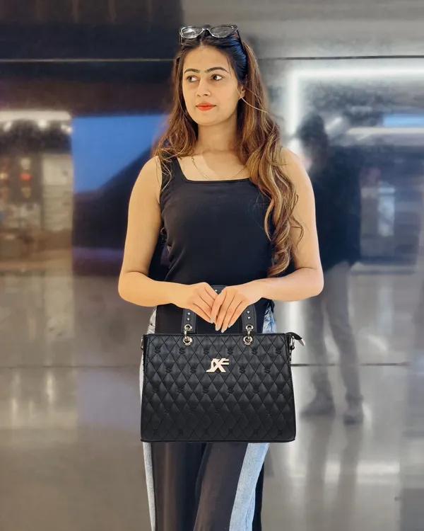 Black_Pu_Artificial_Leather_Handbag_Casual_For_Women
