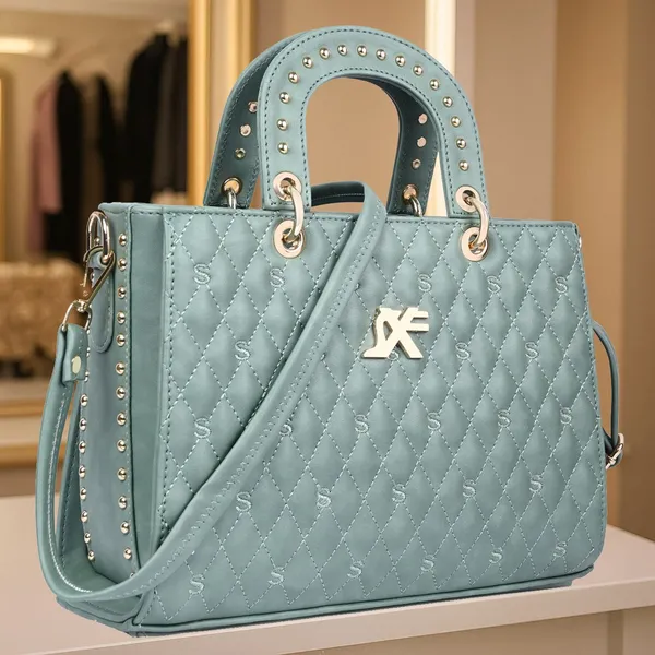 Green_Pu_Artificial_Leather_Handbag_Casual_For_Women