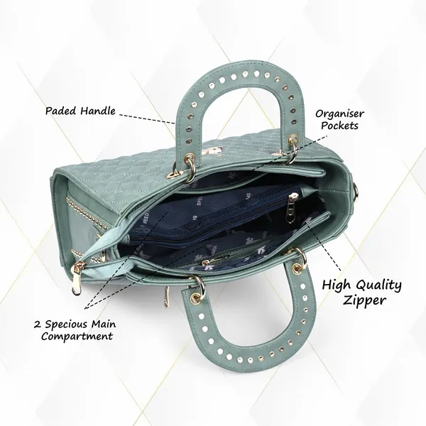 Green_Pu_Artificial_Leather_Handbag_Casual_For_Women