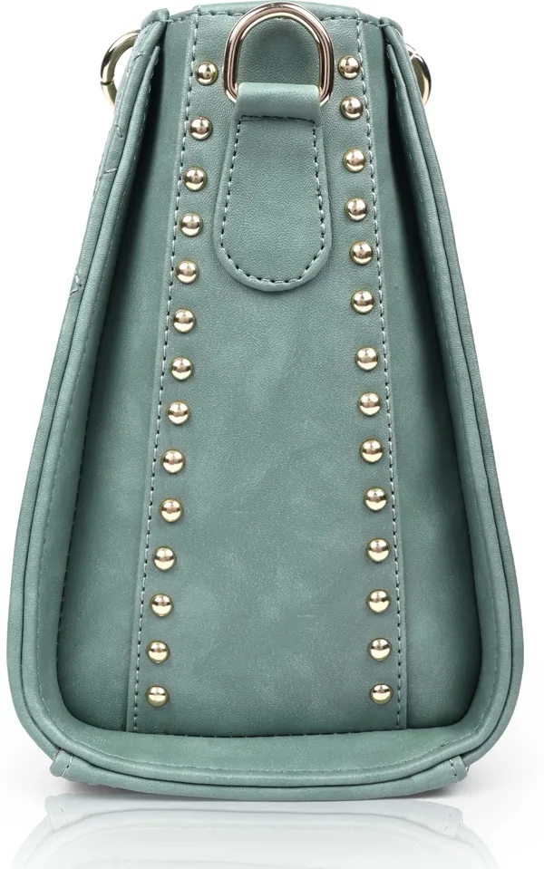 Green_Pu_Artificial_Leather_Handbag_Casual_For_Women