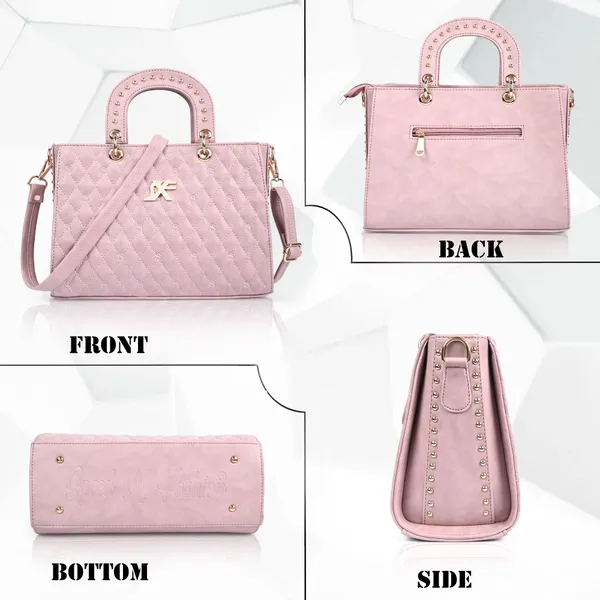 Baby_Pink_Pu_Artificial_Leather_Handbag_Casual_For_Women