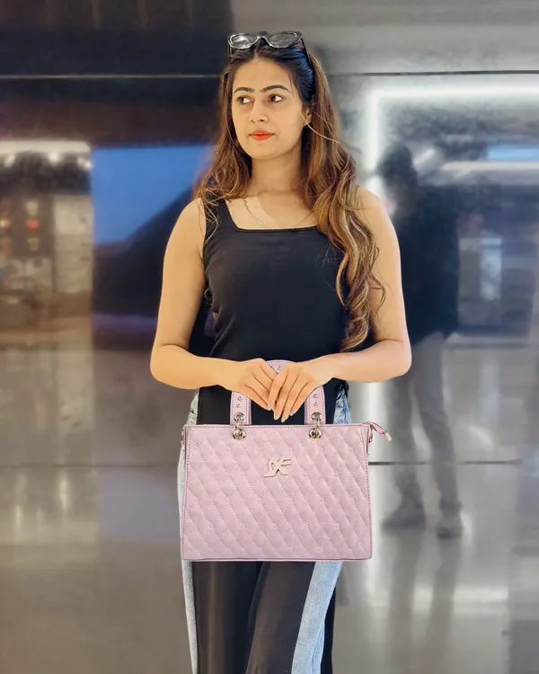 Baby_Pink_Pu_Artificial_Leather_Handbag_Casual_For_Women