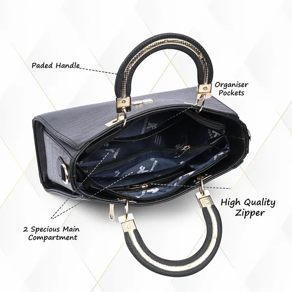 Black_Pu_Artificial_Leather_Sling_Bag_Casual_For_Women