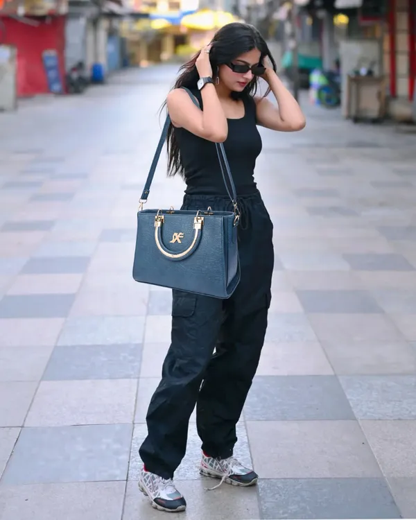 Blue_Pu_Artificial_Leather_Sling_Bag_Casual_For_Women