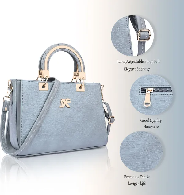 Grey_Pu_Artificial_Leather_Sling_Bag_Casual_For_Women