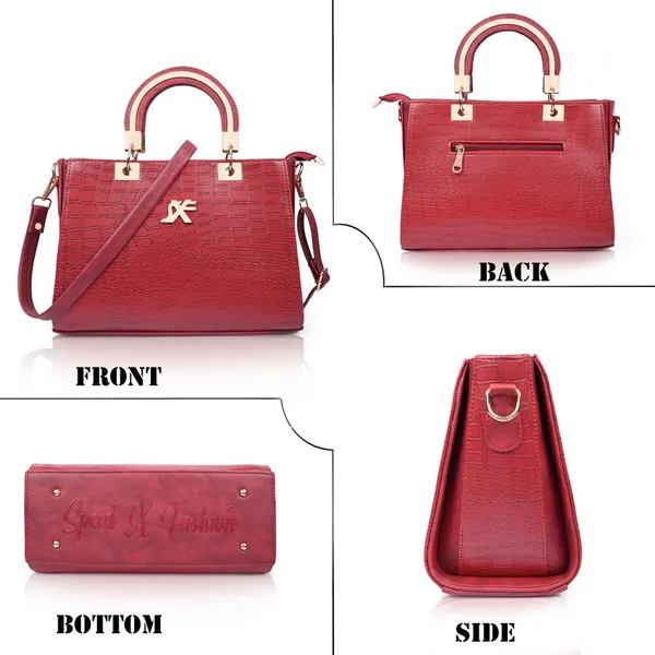 Maroon_Pu_Artificial_Leather_Sling_Bag_Casual_For_Women