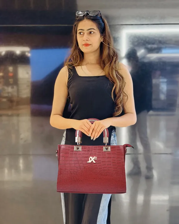 Maroon_Pu_Artificial_Leather_Sling_Bag_Casual_For_Women