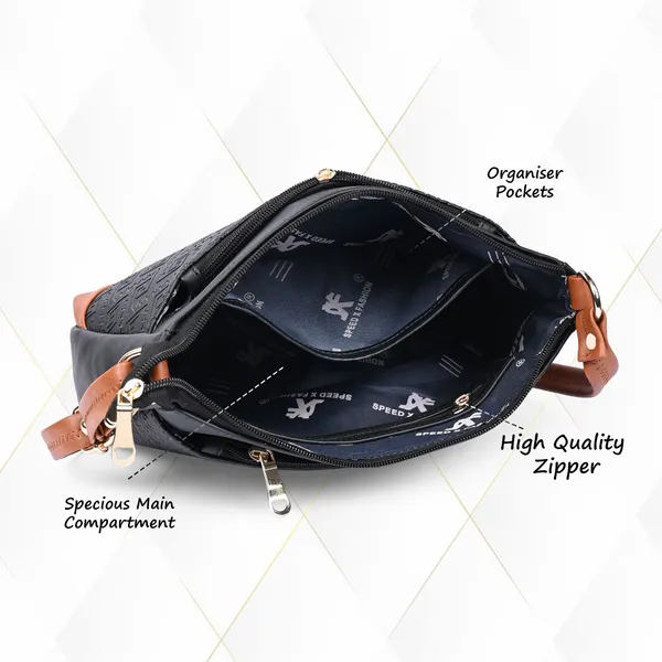 Black_Pu_Leatherette_Sling_Bag_Casual_For_Women