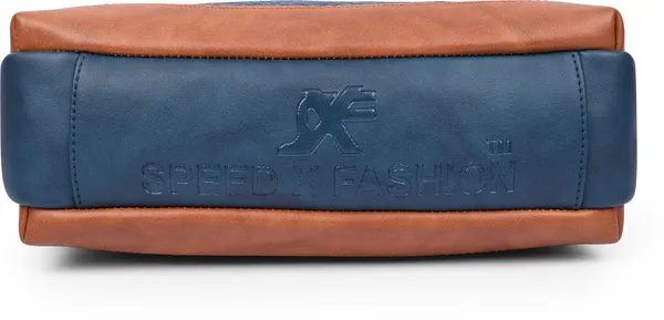 Blue_Pu_Leatherette_Sling_Bag_Casual_For_Women
