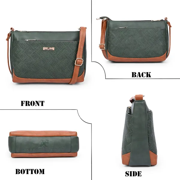 Green_Pu_Leatherette_Sling_Bag_Casual_For_Women