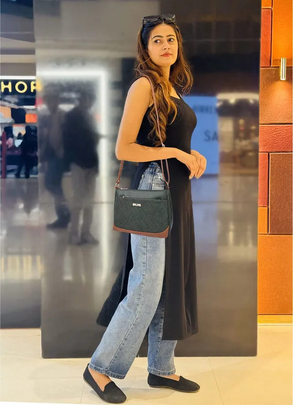 Green_Pu_Leatherette_Sling_Bag_Casual_For_Women