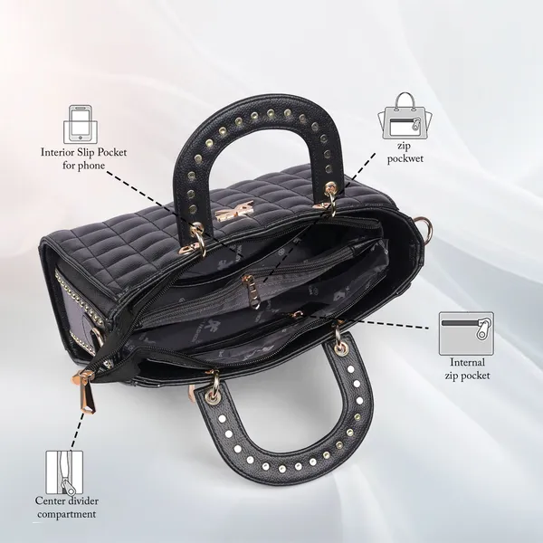 Black_Pu_Artificial_Leather_Sling_Bag_Casual_For_Women