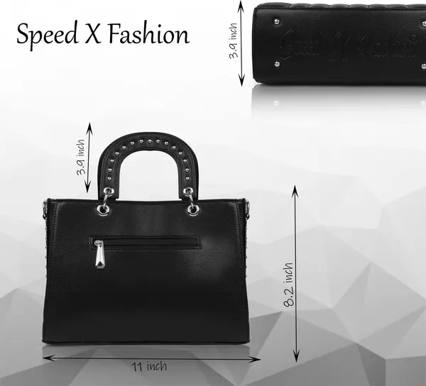 Black_Pu_Artificial_Leather_Sling_Bag_Casual_For_Women