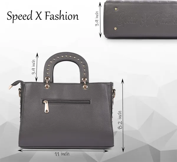 Grey_Pu_Artificial_Leather_Sling_Bag_Casual_For_Women