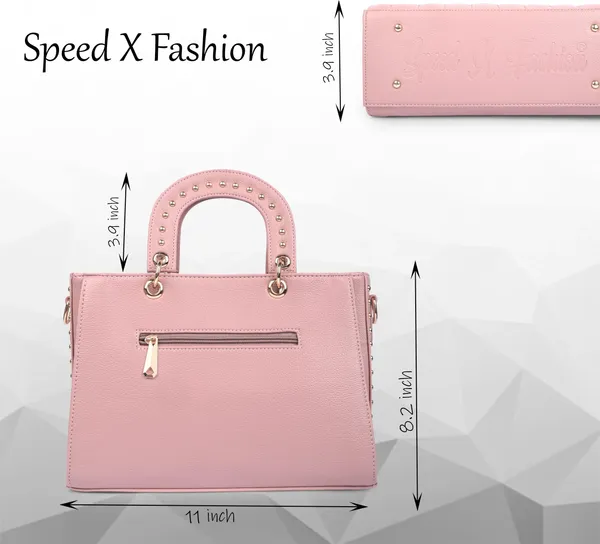 Pink_Pu_Artificial_Leather_Sling_Bag_Casual_For_Women