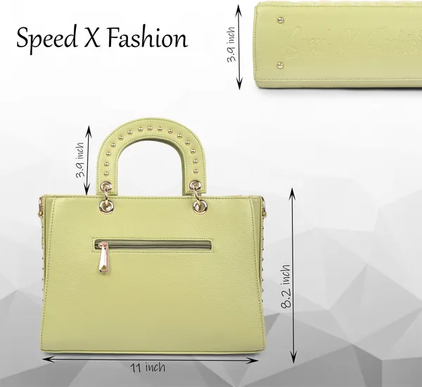 Green_Pu_Artificial_Leather_Sling_Bag_Casual_For_Women