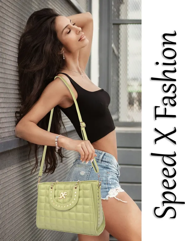 Green_Pu_Artificial_Leather_Sling_Bag_Casual_For_Women
