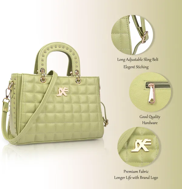 Green_Pu_Artificial_Leather_Sling_Bag_Casual_For_Women