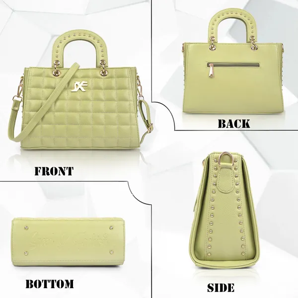 Green_Pu_Artificial_Leather_Sling_Bag_Casual_For_Women
