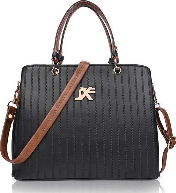 Black_Pu_Artificial_Leather_Handbag_Casual_For_Women