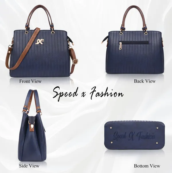 Blue_Pu_Artificial_Leather_Handbag_Casual_For_Women