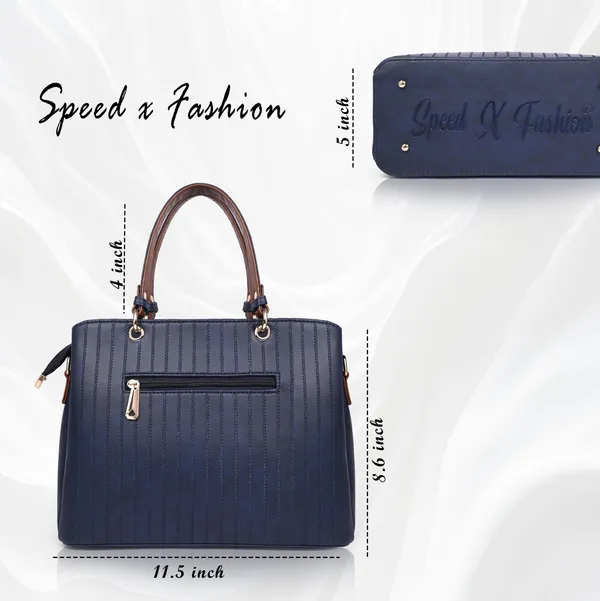 Blue_Pu_Artificial_Leather_Handbag_Casual_For_Women