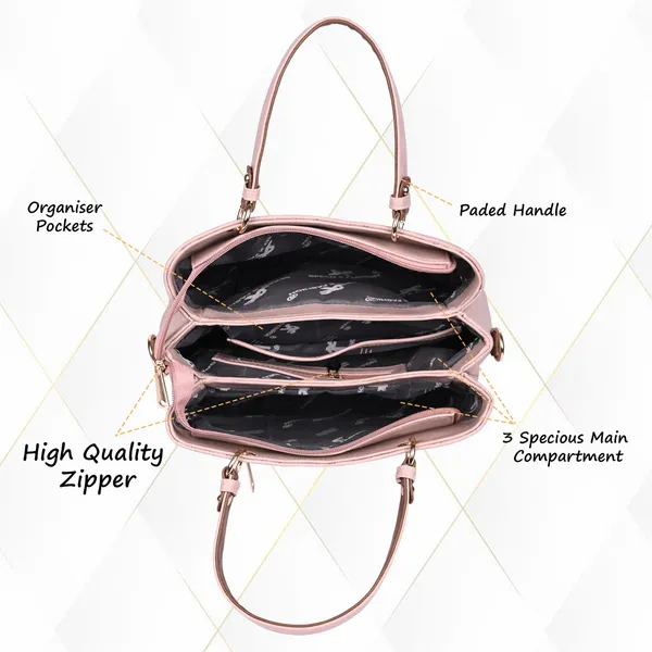 Pink_Pu_Artificial_Leather_Handbag_Casual_For_Women