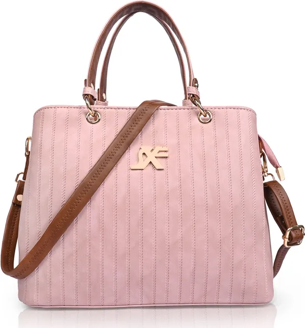 Pink_Pu_Artificial_Leather_Handbag_Casual_For_Women