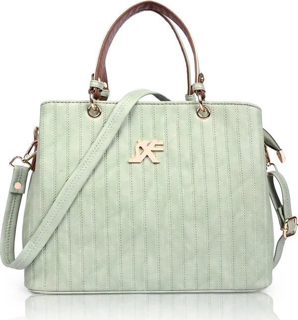 Green_Pu_Artificial_Leather_Handbag_Casual_For_Women