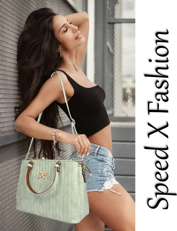 Green_Pu_Artificial_Leather_Handbag_Casual_For_Women