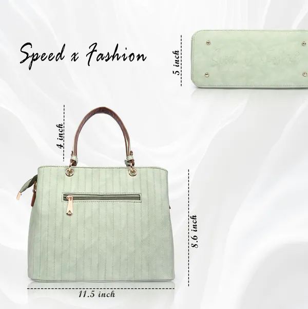 Green_Pu_Artificial_Leather_Handbag_Casual_For_Women