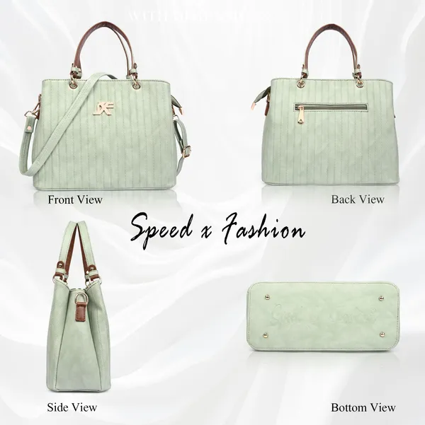 Green_Pu_Artificial_Leather_Handbag_Casual_For_Women