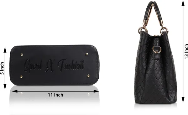 Black_Pu_Artificial_Leather_Sling_Bag_Casual_For_Women