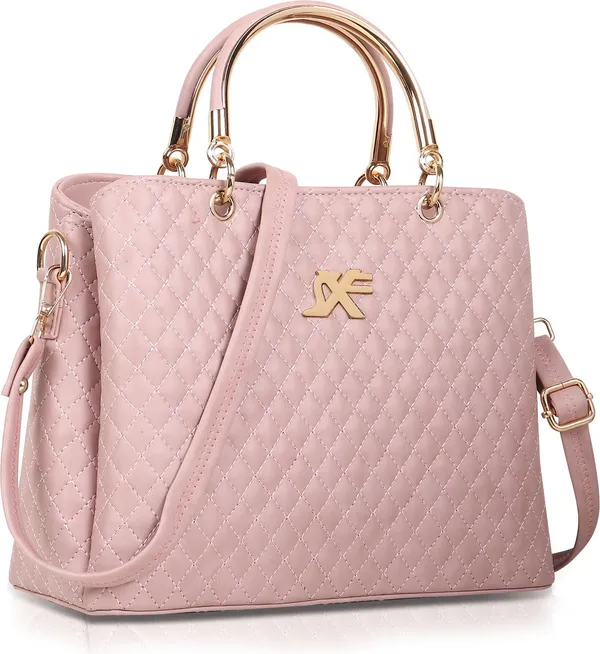 Pink_Pu_Artificial_Leather_Sling_Bag_Casual_For_Women