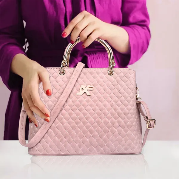 Pink_Pu_Artificial_Leather_Sling_Bag_Casual_For_Women