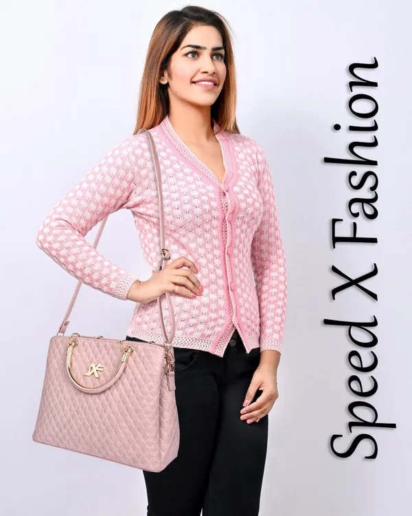 Pink_Pu_Artificial_Leather_Sling_Bag_Casual_For_Women