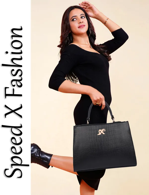 Black_Pu_Artificial_Leather_Sling_Bag_Casual_For_Women