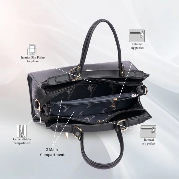 Black_Pu_Artificial_Leather_Sling_Bag_Casual_For_Women