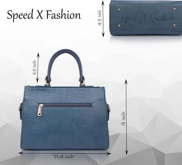 Blue_Pu_Artificial_Leather_Sling_Bag_Casual_For_Women