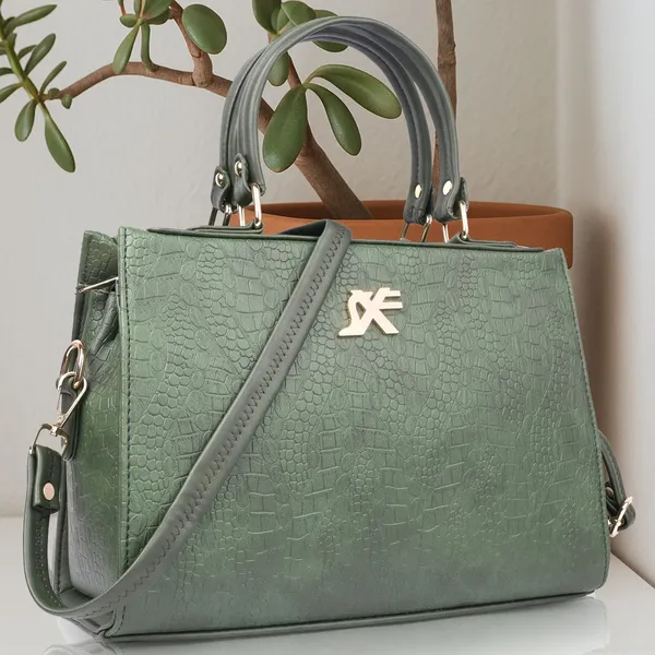 Green_Pu_Artificial_Leather_Sling_Bag_Casual_For_Women