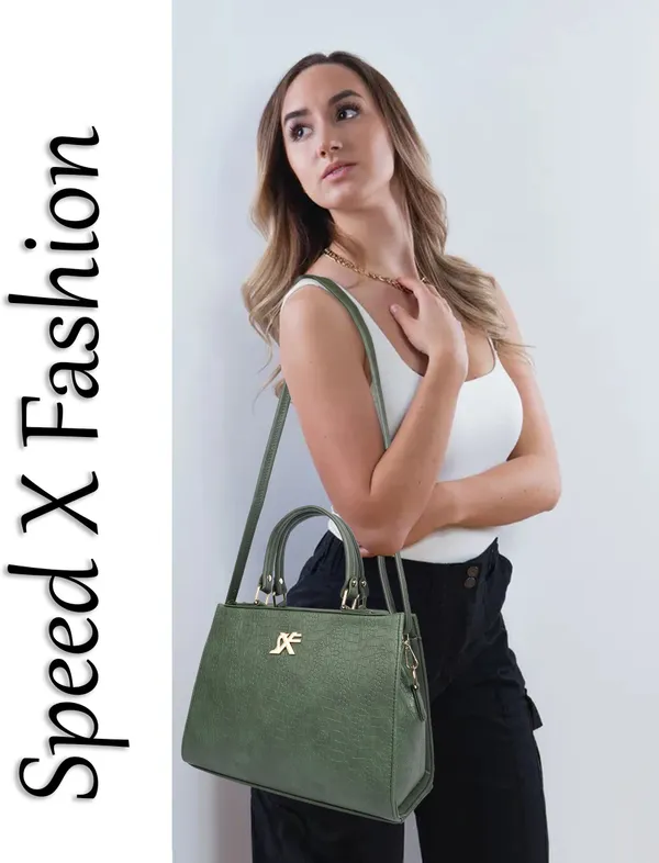 Green_Pu_Artificial_Leather_Sling_Bag_Casual_For_Women